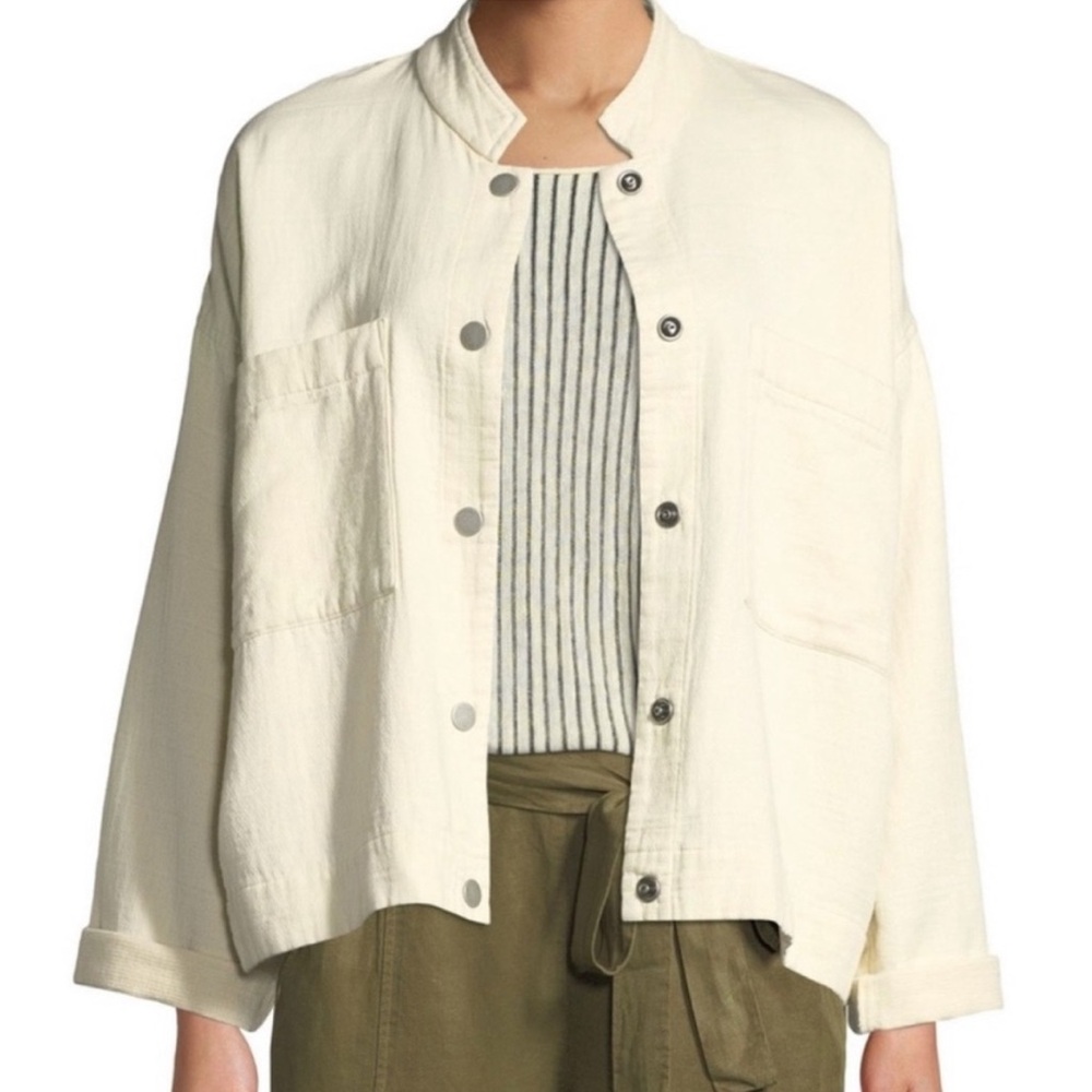 Eileen Fisher: Organic Cotton Utility Jacket